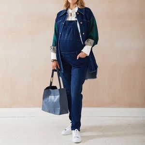 SERAPHINE MATERNITY OVERALLS SIZE 10L/TALL NWT